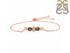 Smoky & White Topaz Bracelet With Adjustable Camera Lock SMY-RDB-146.