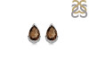 Smoky Stud Earring& White Topaz Stud Earring SMY-RDE-1262.