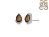 Smoky Stud Earring& White Topaz Stud Earring SMY-RDE-1262.