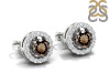 Smoky & White Topaz Stud Earring SMY-RDE-984.