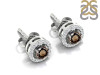 Smoky & White Topaz Stud Earring SMY-RDE-984.
