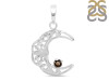 Smoky Crescent Moon Pendant SMY-RDN-150-A.
