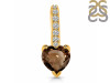 Smoky & White Topaz Pendant SMY-RDP-540.