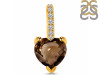 Smoky & White Topaz Pendant SMY-RDP-819.
