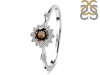 Smoky & White Topaz Ring SMY-RDR-1937.