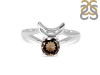 Smoky Crescent Moon Ring SMY-RDR-2151.
