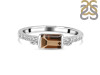 Smoky & White Topaz Ring SMY-RDR-2186.