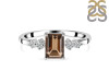 Smoky & White Topaz Ring SMY-RDR-2187.