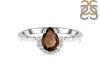 Smoky & White Topaz Ring SMY-RDR-2192.