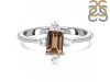 Smoky & White Topaz Ring SMY-RDR-2210.