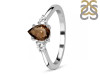 Smoky & White Topaz Ring SMY-RDR-2213.
