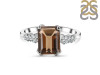 Smoky & White Topaz Ring SMY-RDR-2215.
