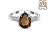 Smoky & White Topaz Ring SMY-RDR-2216.