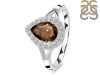 Smoky & White Topaz Ring SMY-RDR-2253.