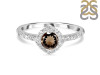 Smoky & White Topaz Ring SMY-RDR-2260.
