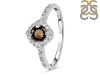 Smoky & White Topaz Ring SMY-RDR-2260.