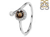 Smoky & White Topaz Ring SMY-RDR-2261.