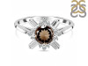 Smoky & White Topaz Ring SMY-RDR-2264.