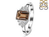 Smoky & White Topaz Ring SMY-RDR-2272.