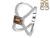 Smoky & White Topaz Ring SMY-RDR-2293.