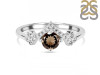 Smoky & White Topaz Ring SMY-RDR-2296.