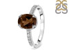 Smoky & White Topaz Ring SMY-RDR-2382.
