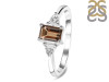 Smoky & White Topaz Ring SMY-RDR-2397.