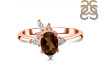 Smoky & White Topaz Ring SMY-RDR-2398.