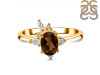 Smoky & White Topaz Ring SMY-RDR-2398.