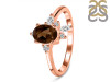Smoky & White Topaz Ring SMY-RDR-2398.