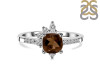 Smoky & White Topaz Ring SMY-RDR-2404.
