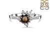 Smoky & White Topaz Ring SMY-RDR-2406.