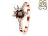 Smoky & White Topaz Ring SMY-RDR-2406.
