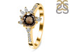 Smoky & White Topaz Ring SMY-RDR-2406.