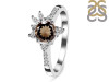 Smoky & White Topaz Ring SMY-RDR-2406.
