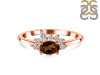 Smoky & White Topaz Ring SMY-RDR-2418.