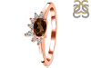 Smoky & White Topaz Ring SMY-RDR-2418.