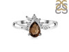 Smoky & White Topaz Ring SMY-RDR-2431.