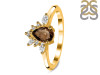 Smoky & White Topaz Ring SMY-RDR-2431.