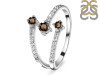 Smoky & White Topaz Ring SMY-RDR-2520.
