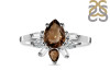 Smoky & White Topaz Ring SMY-RDR-2521.