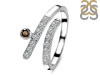 Smoky & White Topaz Ring SMY-RDR-2526.