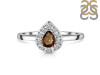 Smoky & White Topaz Ring SMY-RDR-2535.