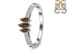 Smoky & White Topaz Ring SMY-RDR-2540.