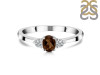 Smoky & White Topaz Ring SMY-RDR-2542.