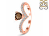 Smoky & White Topaz Ring SMY-RDR-2749.