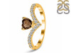 Smoky & White Topaz Ring SMY-RDR-2749.