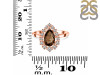 Smoky & White Topaz Ring SMY-RDR-2770.