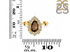 Smoky & White Topaz Ring SMY-RDR-2770.