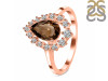 Smoky & White Topaz Ring SMY-RDR-2770.